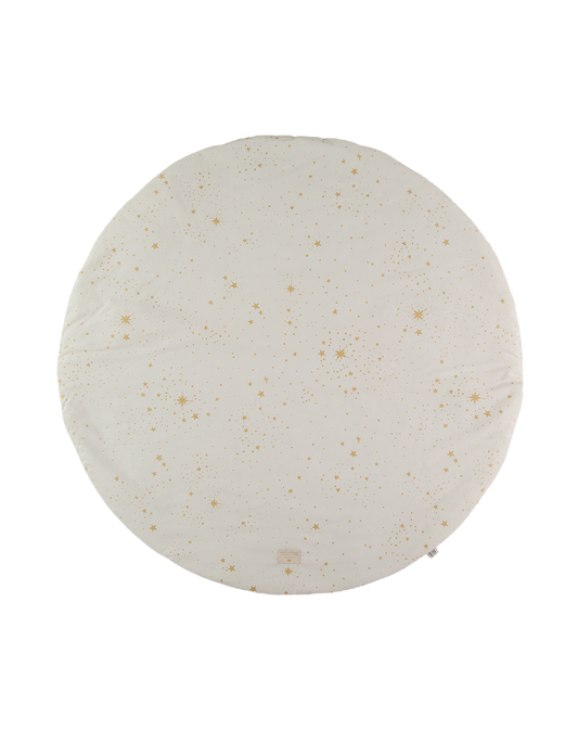 PETIT TAPIS DE JEU ROND FULL MOON 105X105 Gold stella natural