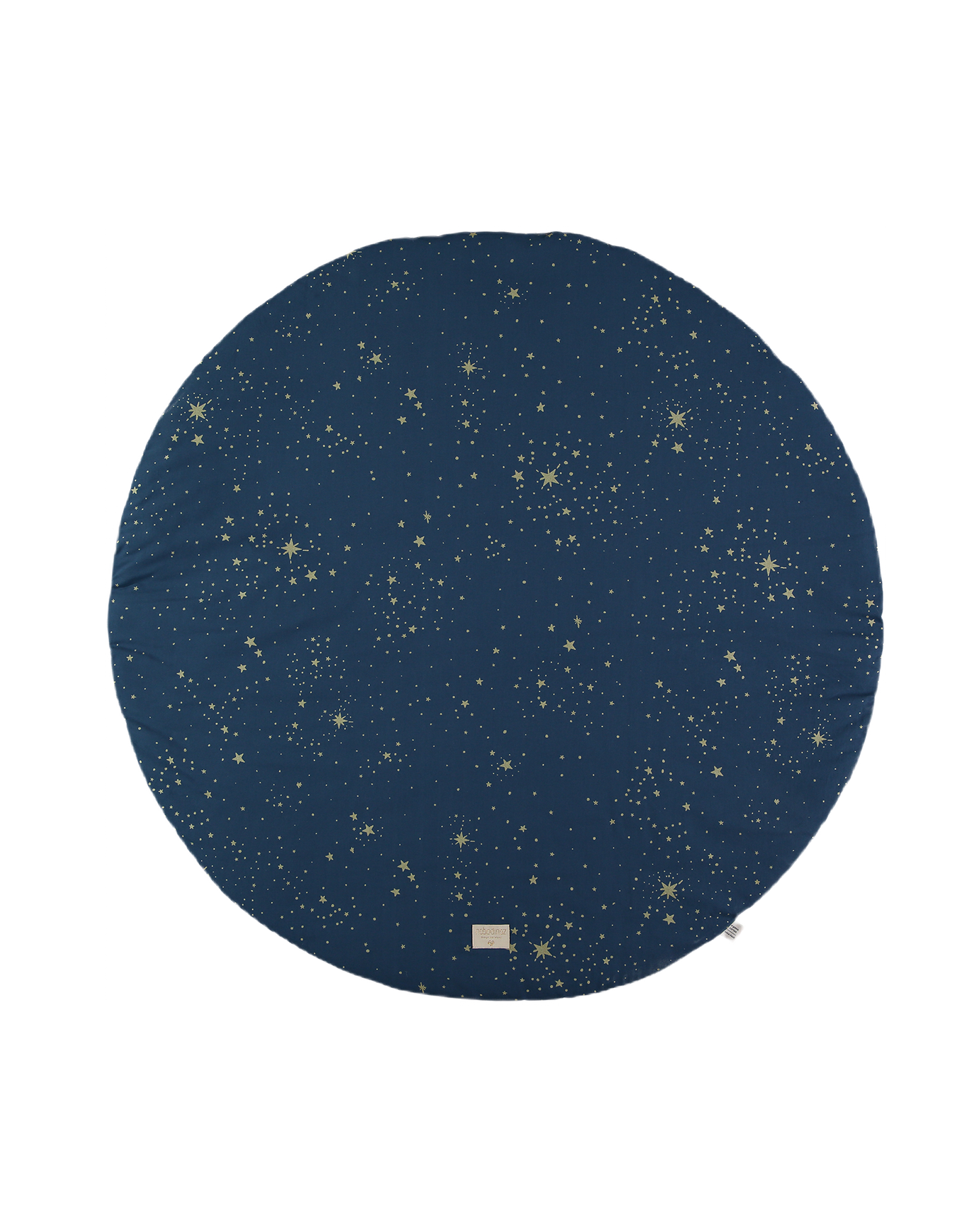 FULL MOON SMALL ROUND PLAYMAT 105X105 Gold stella night blue