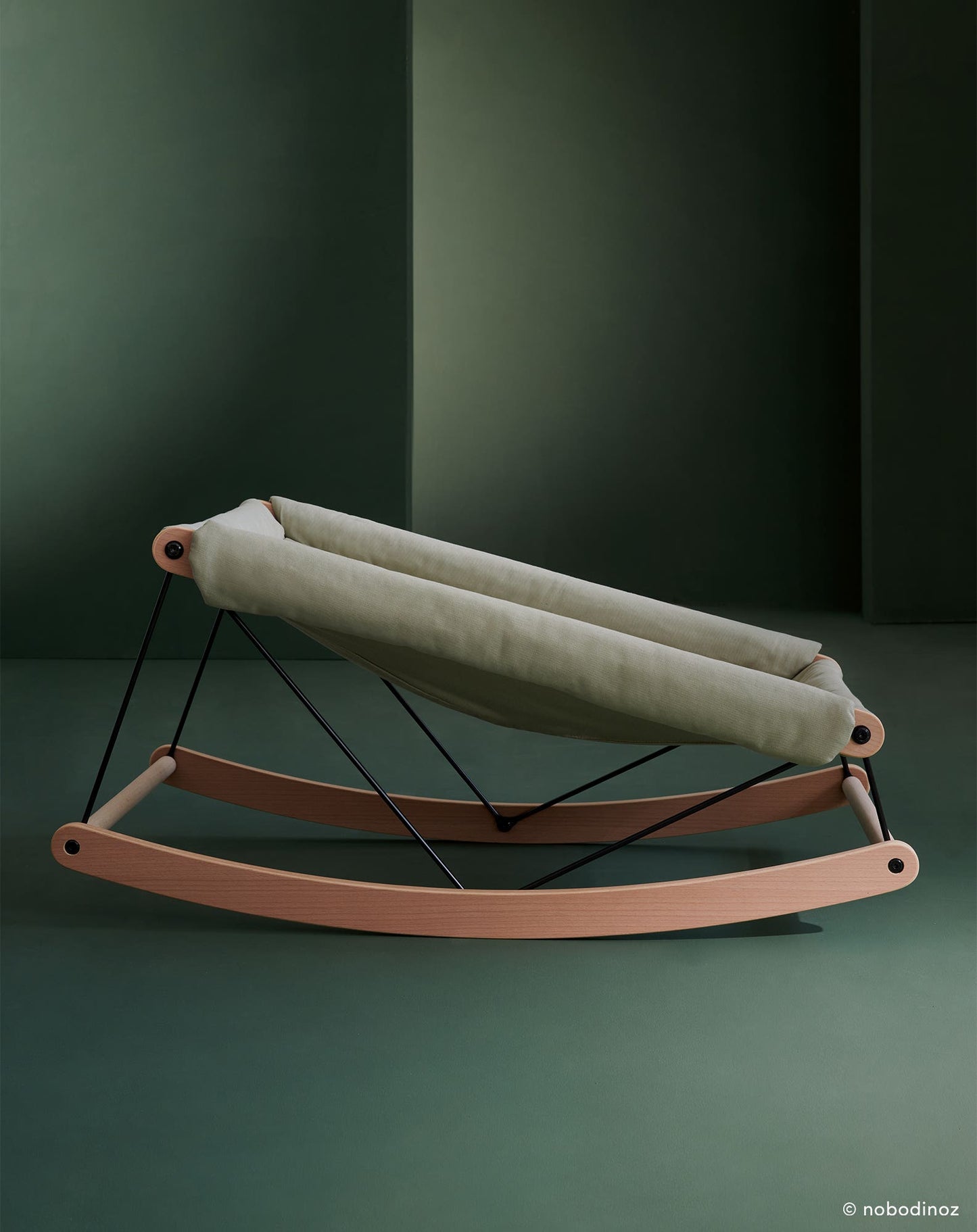 GROWING GREEN BABY BOUNCER COVER Laurel green