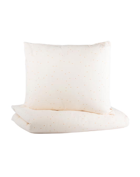 HIMALAYèDUVET COVER SINGLE 148x200 HONEY SWEET DOTS/ NATURAL