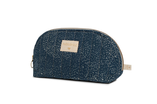 HOLIDAY VANITY CASE LARGE 18X23 Gold bubble night blue