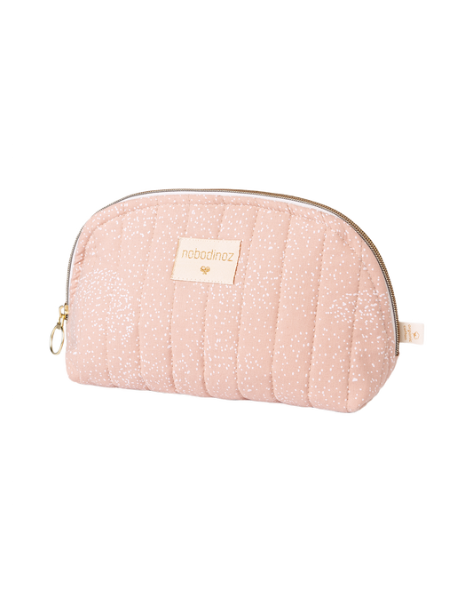HOLIDAY VANITY CASE SMALL 14X23 White bubble misty pink