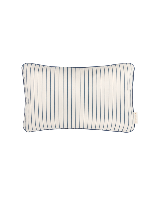 Jazz cushion 45X30 cm Blue thin stripes Natural
