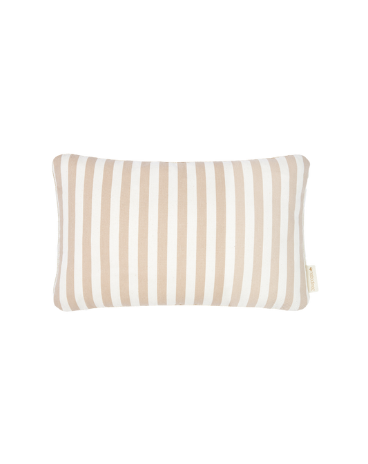 Jazz cushion 45X30 cm Taupe stripes Natural