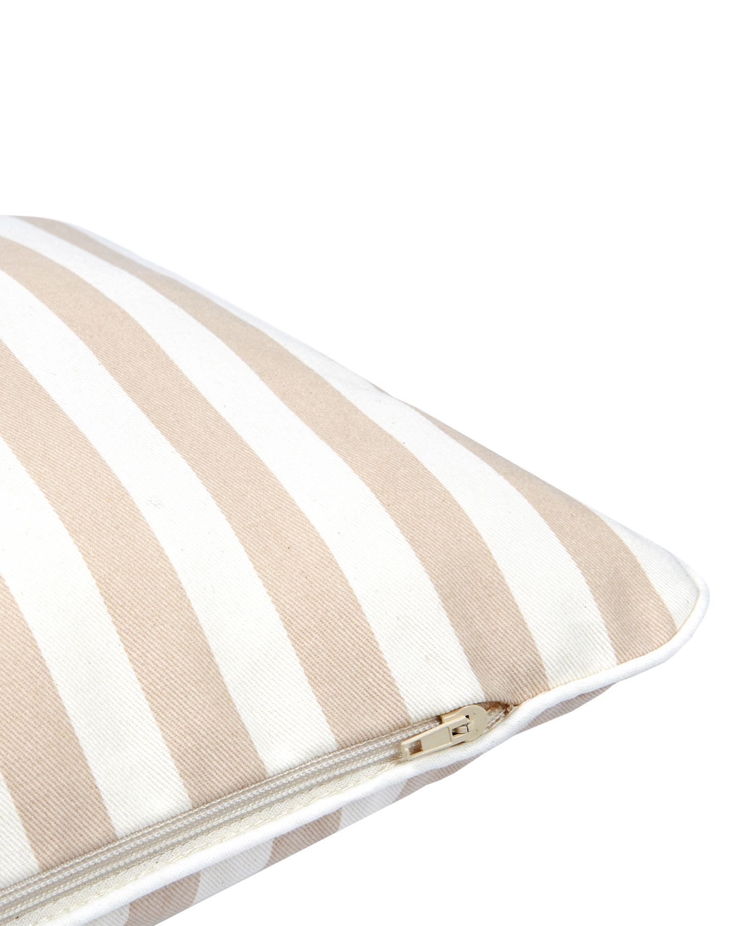 Jazz cushion 45X30 cm Taupe stripes Natural
