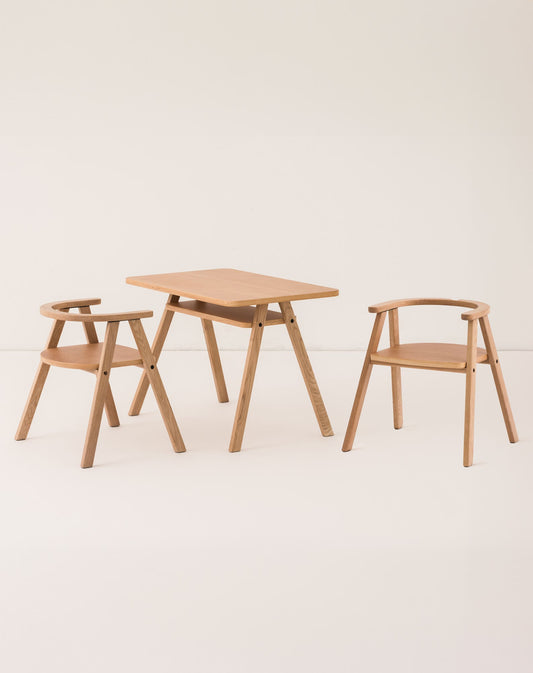 Ensemble Bureau enfant avec 2 chaises Growing Green