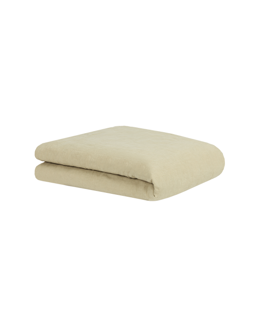 Housse de couette enfant L1N0  en lin français et coton bio lavés