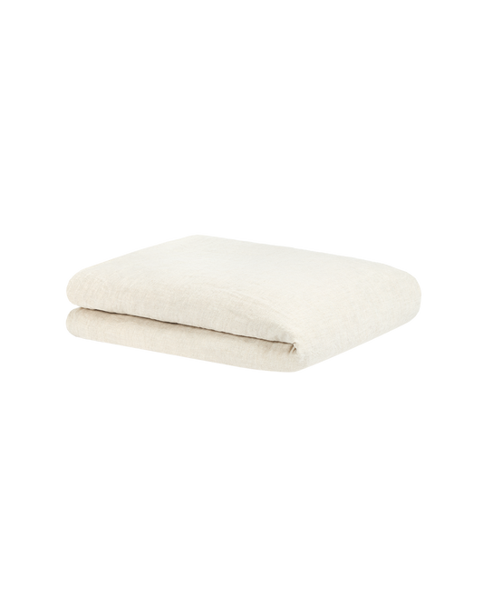 Housse de couette enfant L1N0  en lin français et coton bio lavés