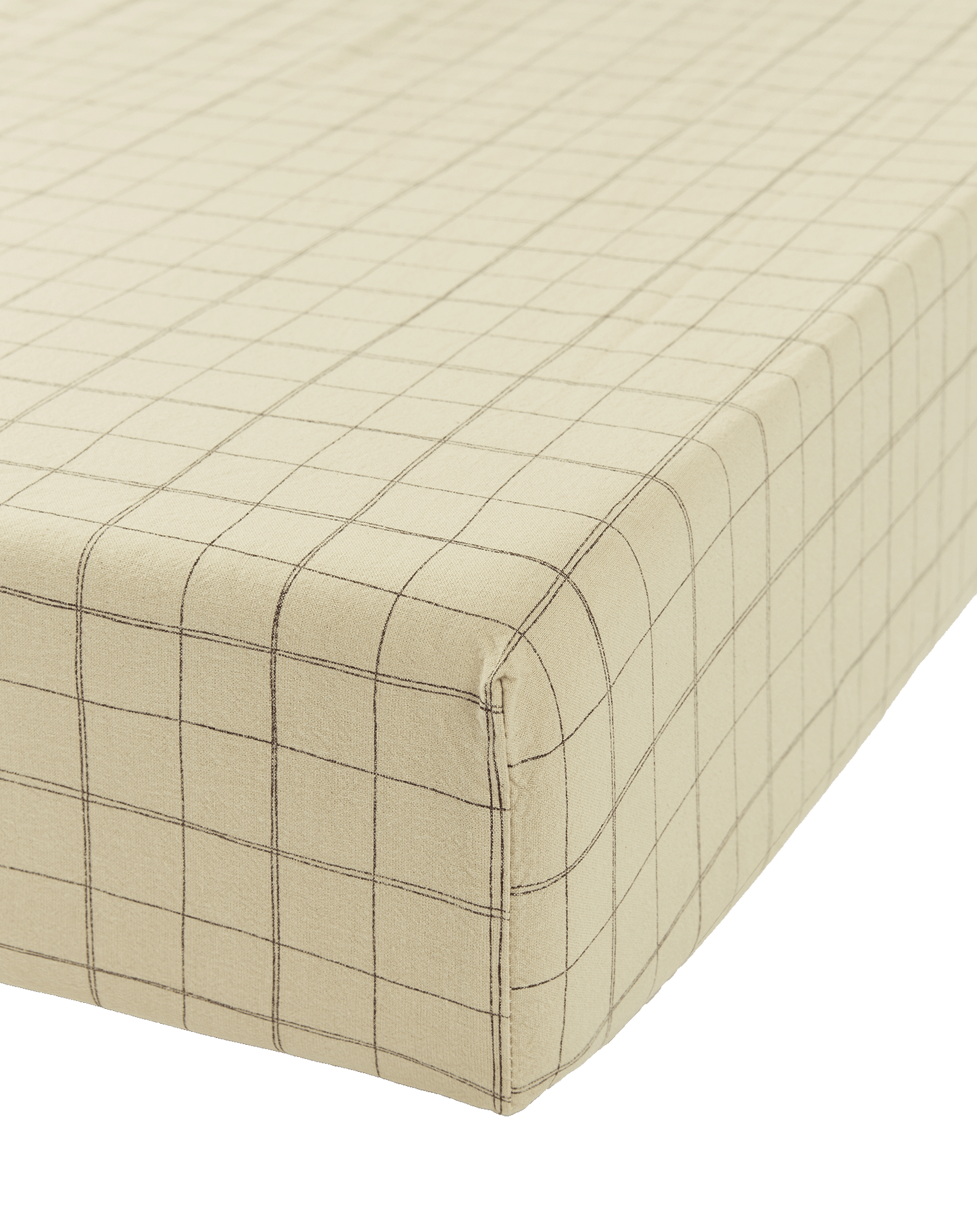 Drap housse bébé L1N0 en coton bio lavé