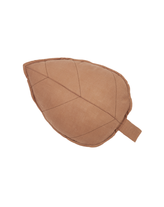 Coussin feuille L1N0 en lin français