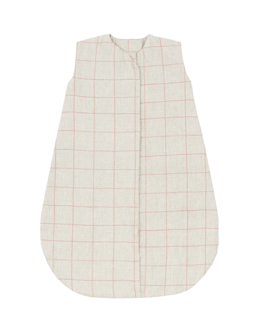 Gigoteuse légère L1N0 en lin français Carmine Grid