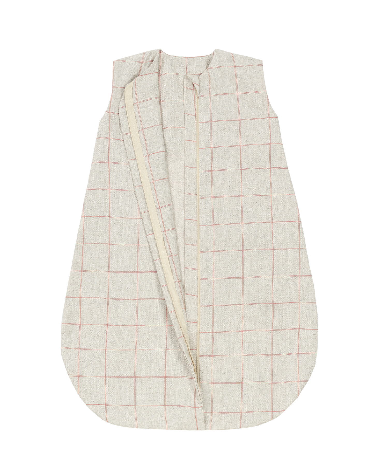 Gigoteuse légère L1N0 en lin français Carmine Grid