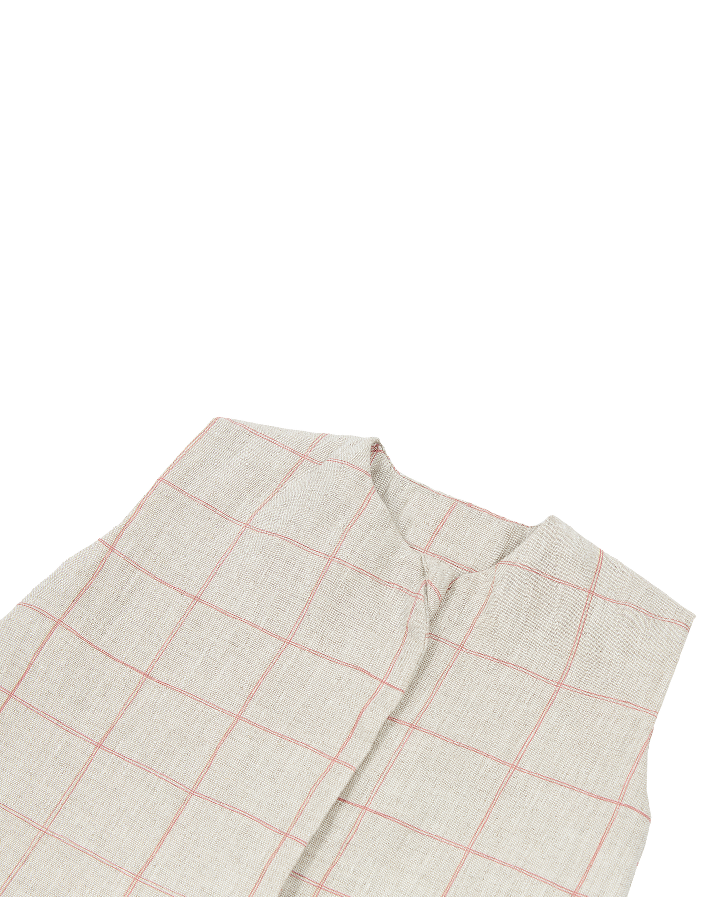 Gigoteuse légère L1N0 en lin français Carmine Grid