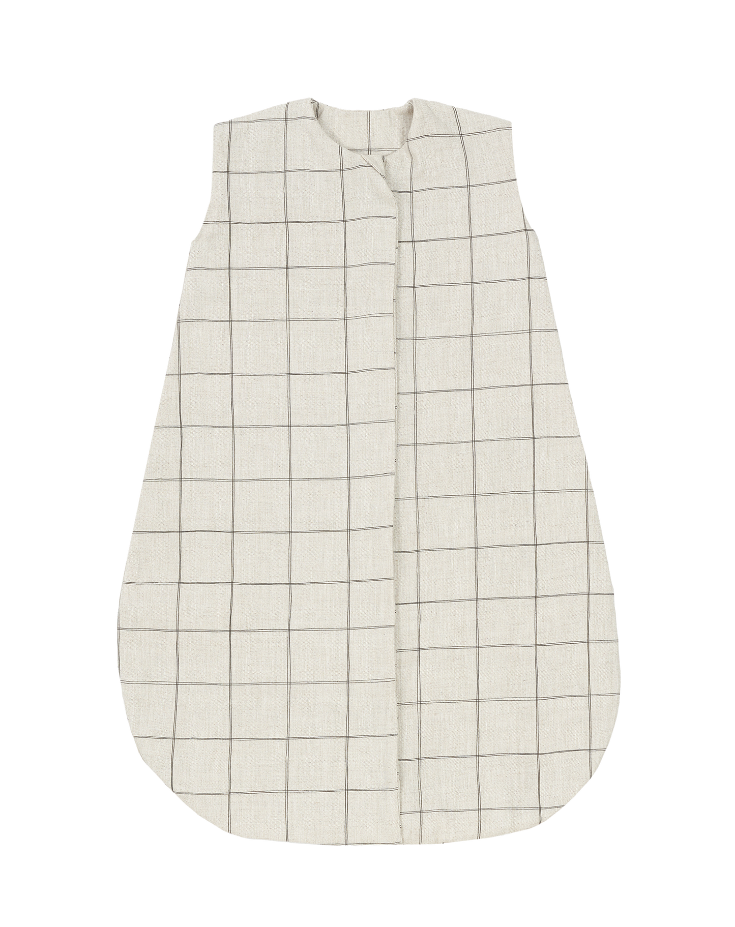Gigoteuse légère L1N0 en lin français Charcoal Grid