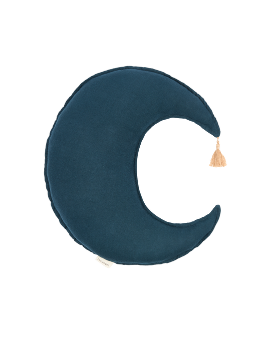Coussin Lune L1N0 en lin français lavé