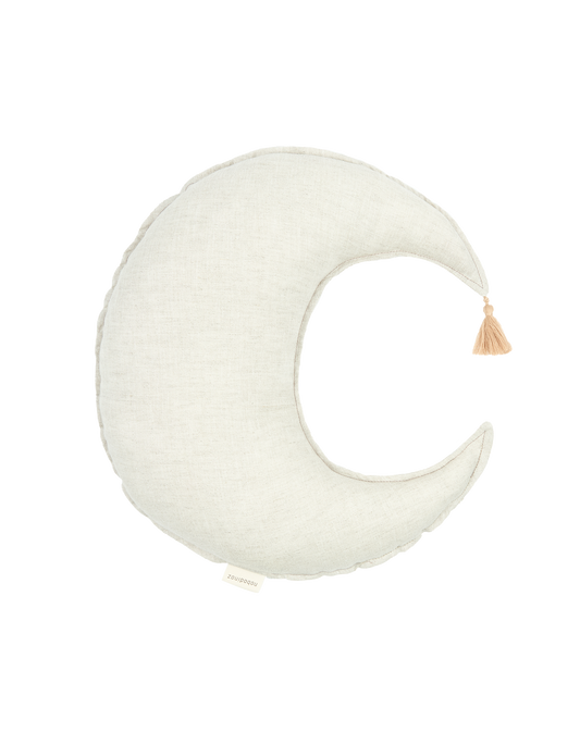 Coussin Lune L1N0 en lin français lavé