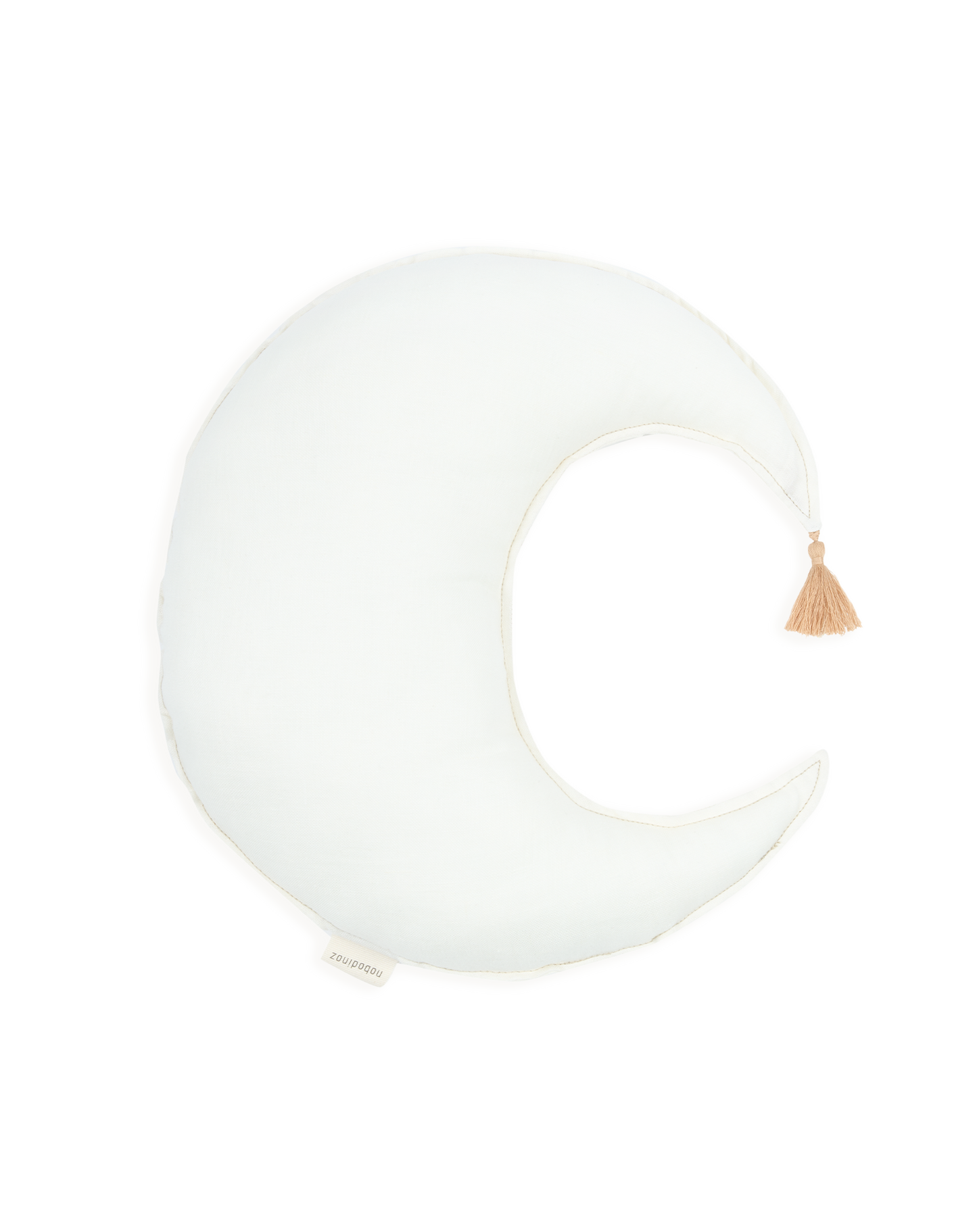 Coussin Lune L1N0 en lin français lavé