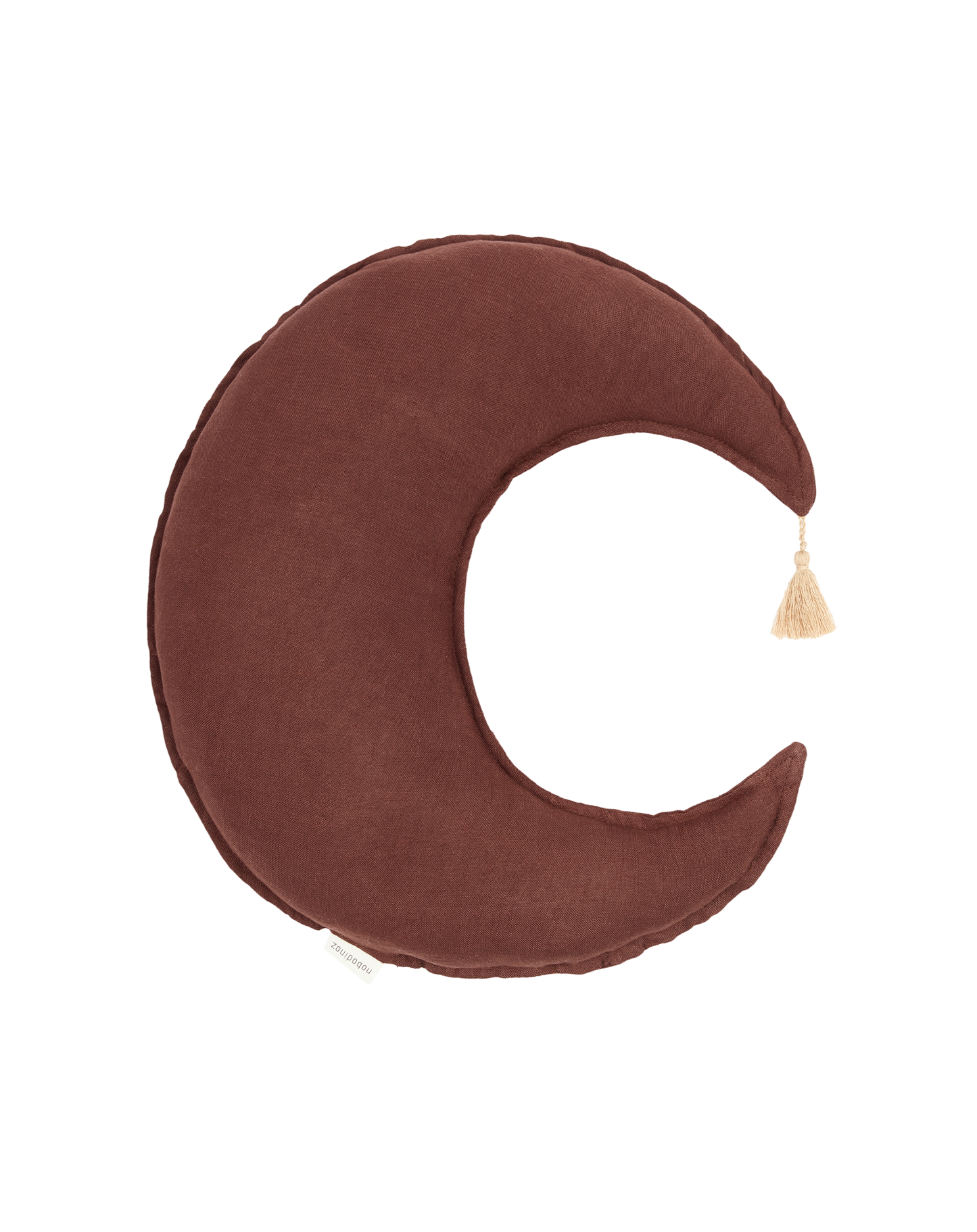 Coussin Lune L1N0 en lin français lavé