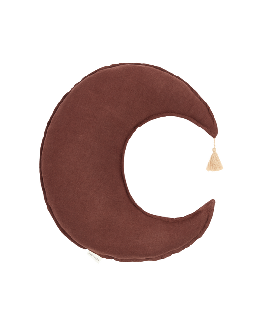Coussin Lune L1N0 en lin français lavé