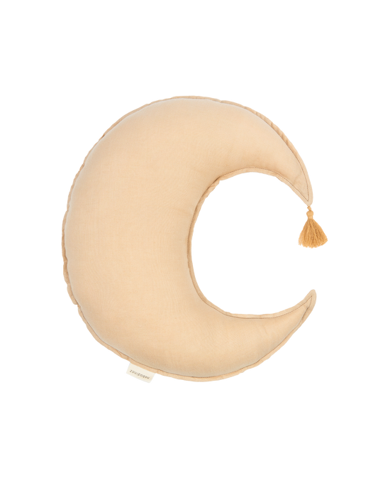 Coussin Lune L1N0 en lin français lavé