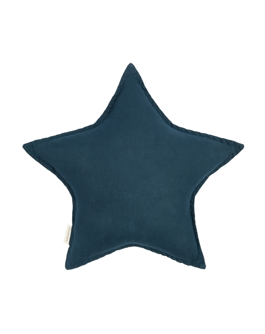 Coussin Étoile L1N0 en lin français lavé