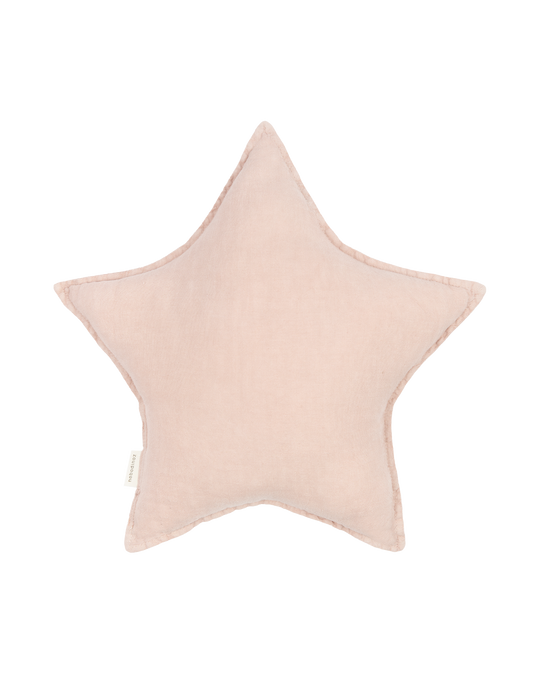 Coussin Étoile L1N0 en lin français lavé