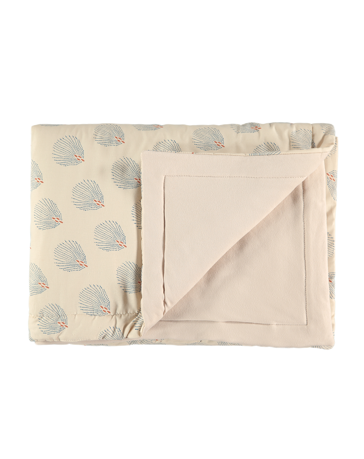 Laponia blanket Mini 70X70-BLUE GATSBY/ CREAM