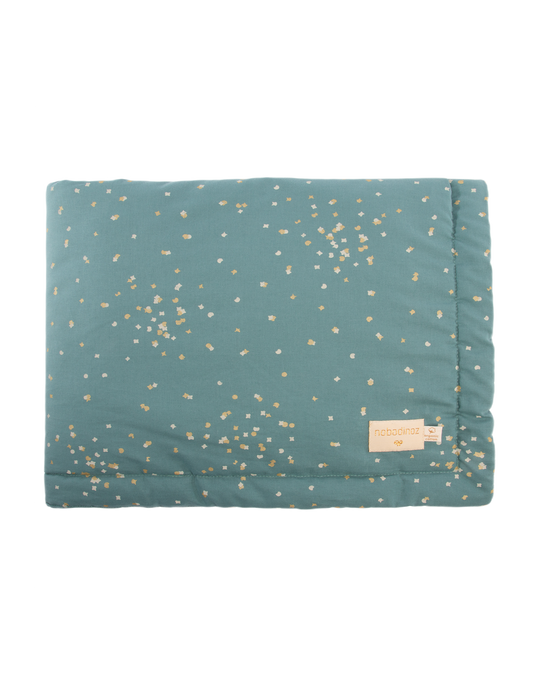 Laponia blanket Mini 70X70-GOLD CONFETTI/ MAGIC GREEN