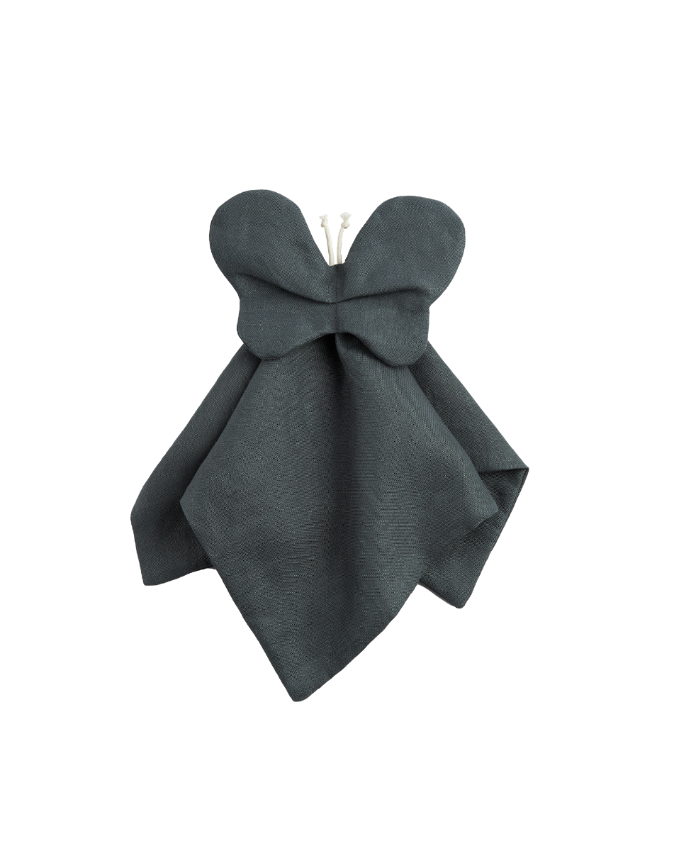 Doudou papillon L1N0 en lin français