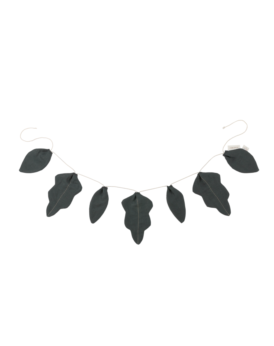 Guirlande de feuilles L1N0 en lin français