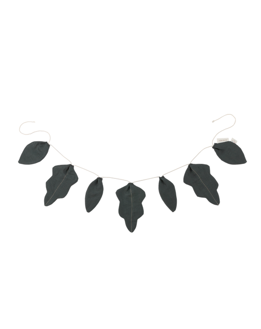 Guirlande de feuilles L1N0 en lin français