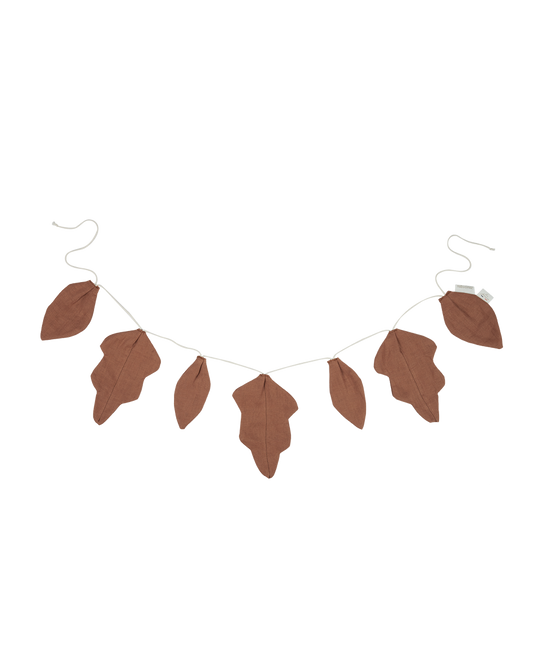 Lin français guirlande de feuilles