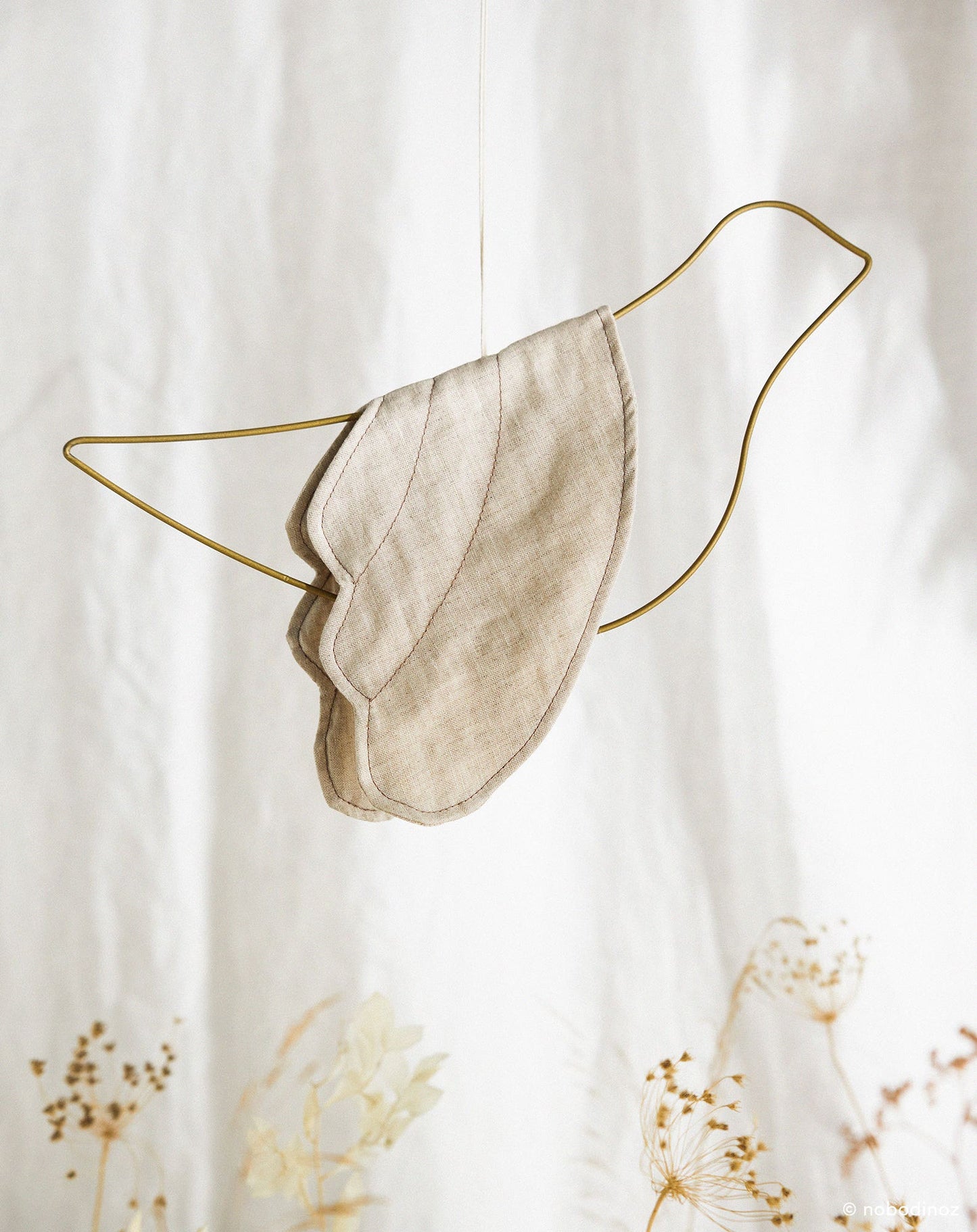 Mobile French Linen Bird 