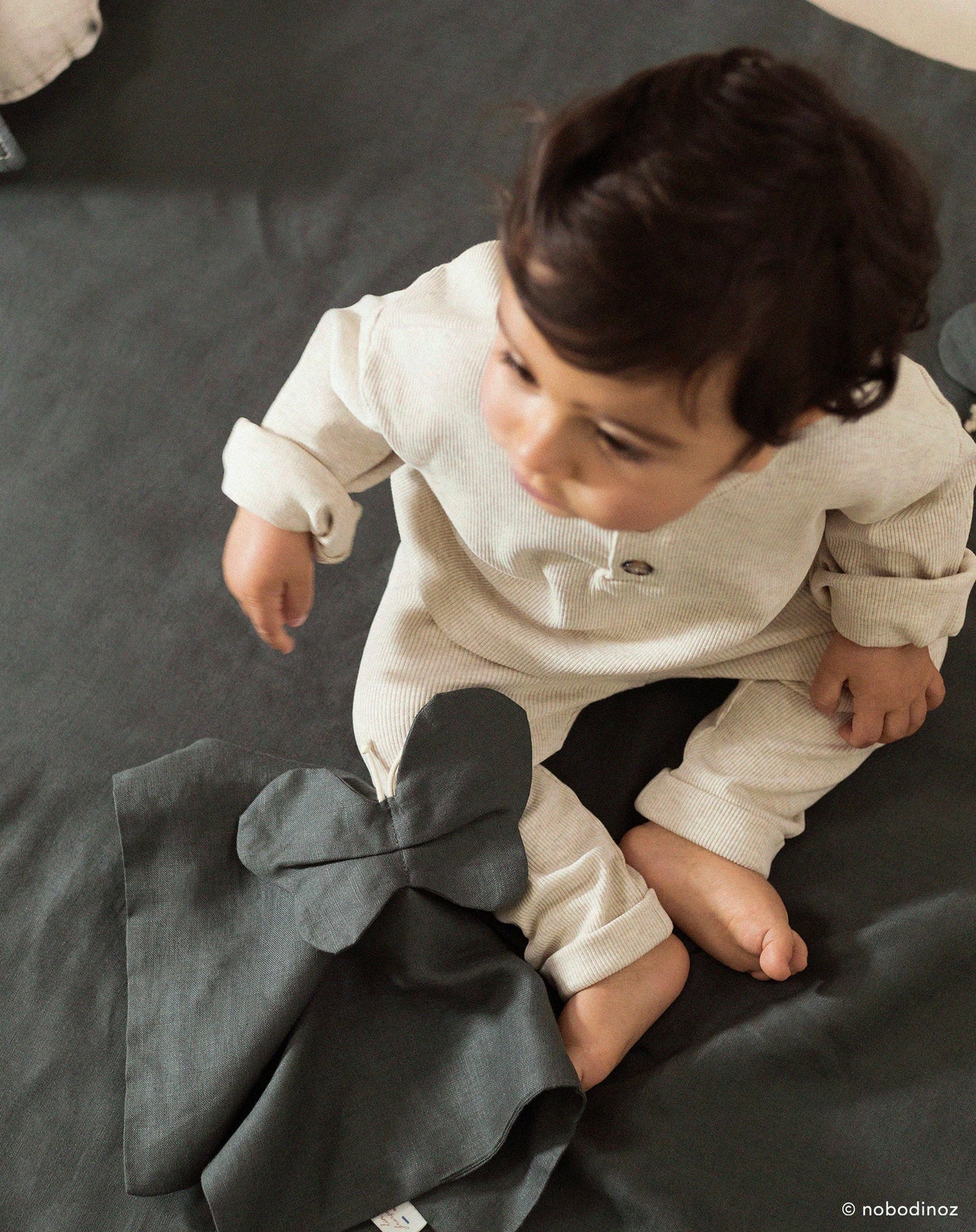 Doudou papillon L1N0 en lin français