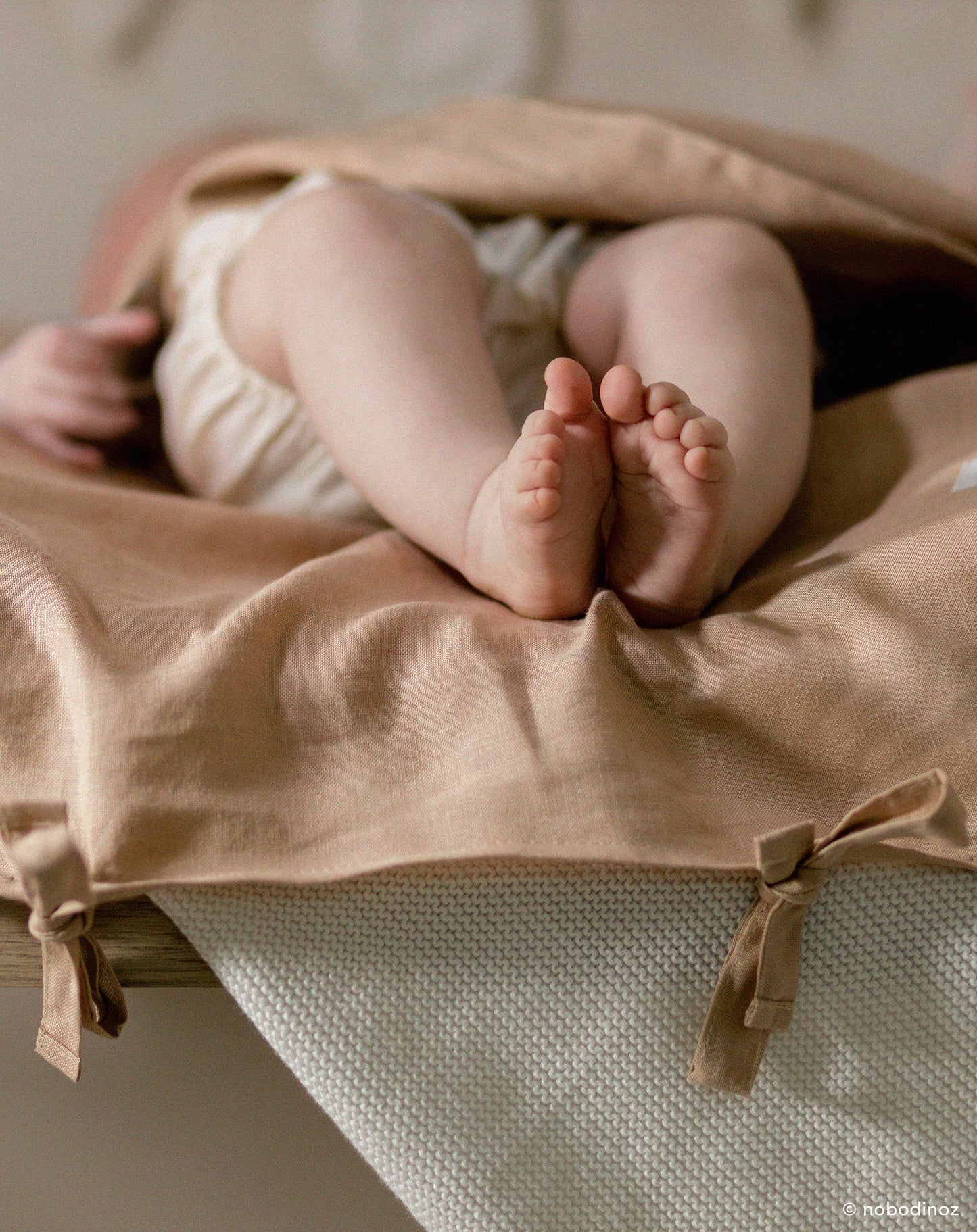 Housse de matelas à langer Lin français