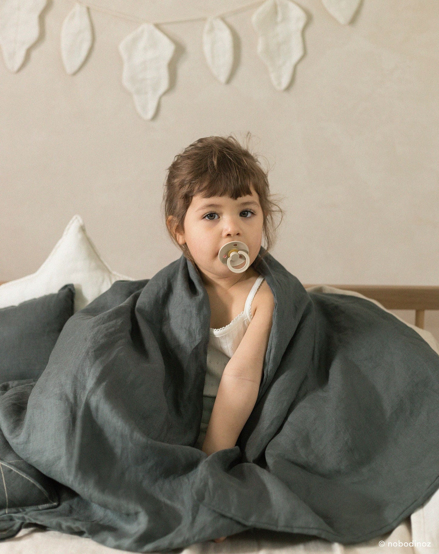 Lin français housse de couette berceau