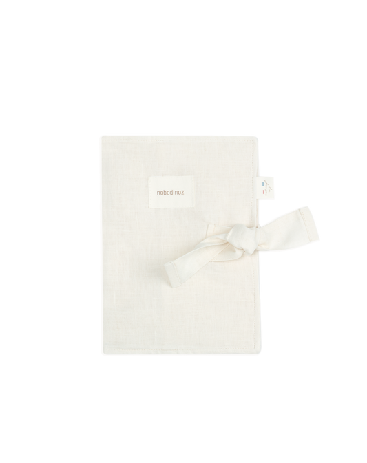 Funda de libro de salud de lino francés A5 