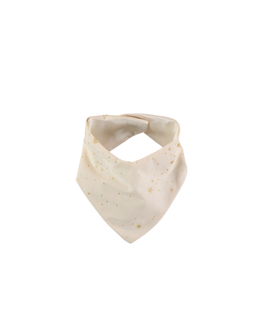 LUCKY BANDANA BIB GOLD STELLA NATURAL