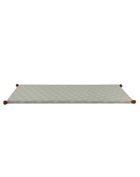Majestic eco floor mat-WHITE GATSBY/ ANTIQUE GREEN