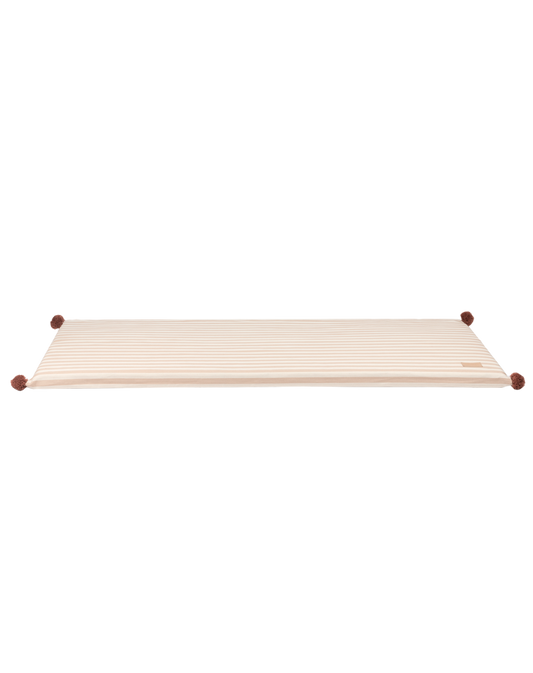 MAJESTIC ECO FLOOR MAT 120X60X4 TAUPE STRIPES/ NATURAL