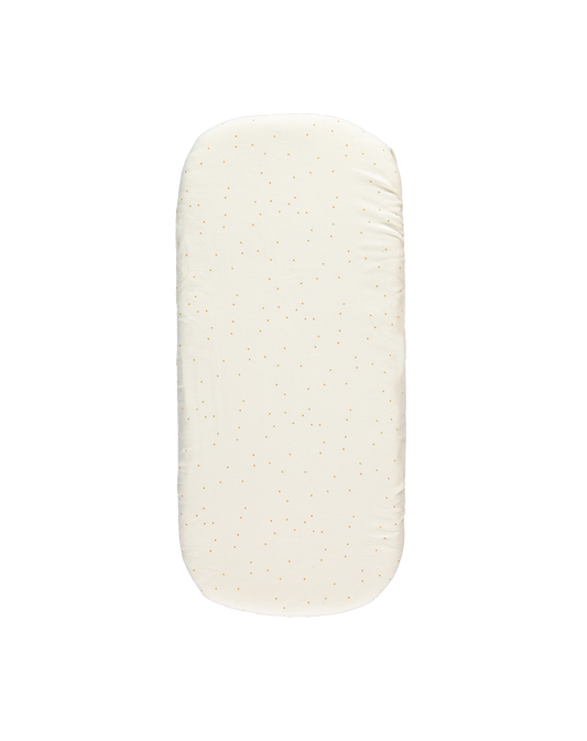 MELODY FITTED SHEET HONEY SWEET DOTS NATURAL