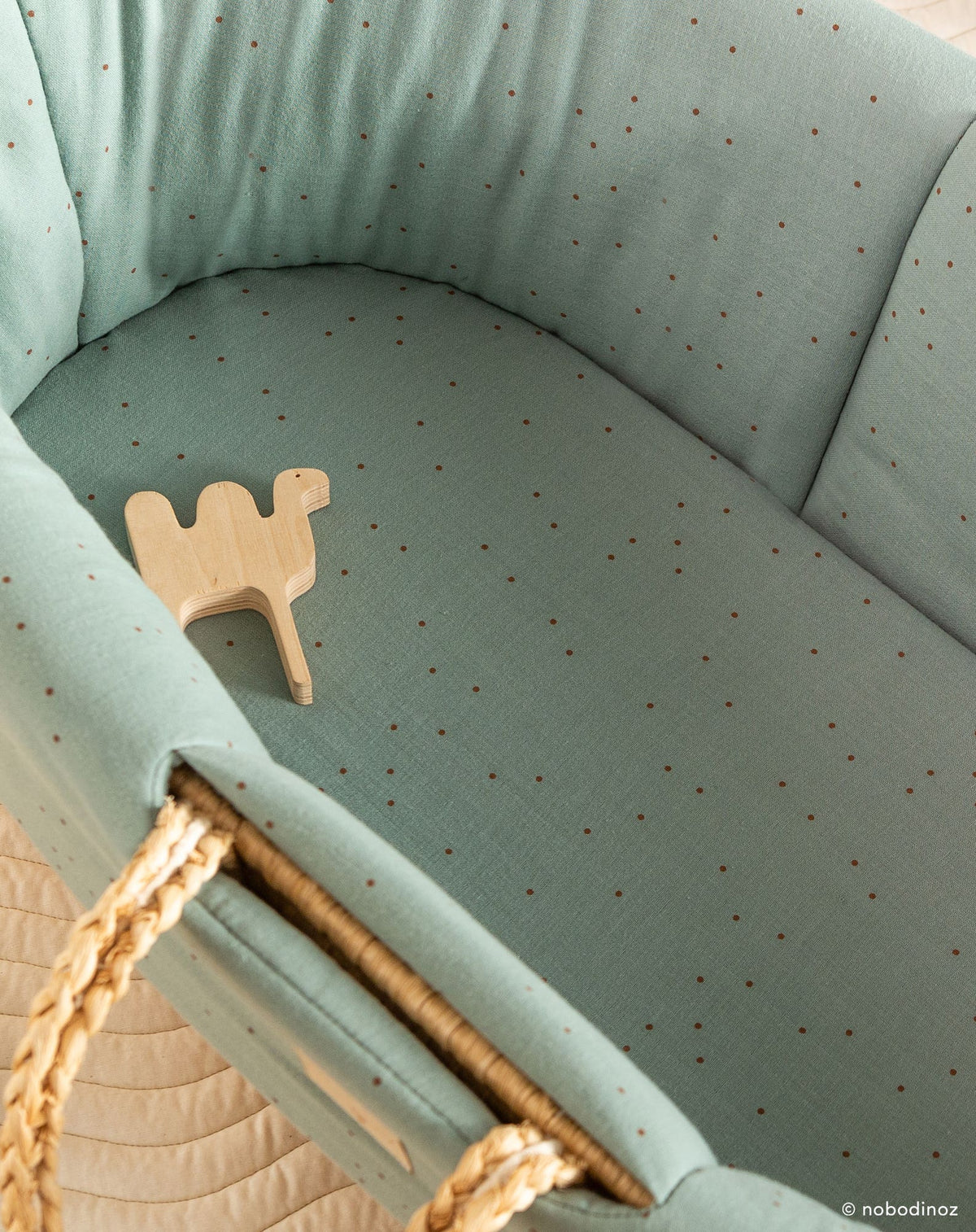 Melody moses sheet toffee sweet dots/ eden green
