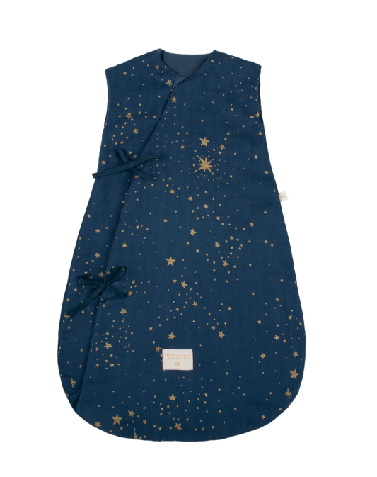 Nuevo SACO DE DORMIR DREAMY 0-6 M ORO STELLè/AZUL NOCHE