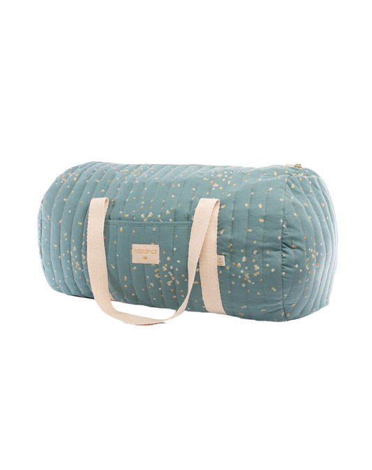New York weekend bag 30X45X30-GOLD CONFETTI/ MAGIC GREEN