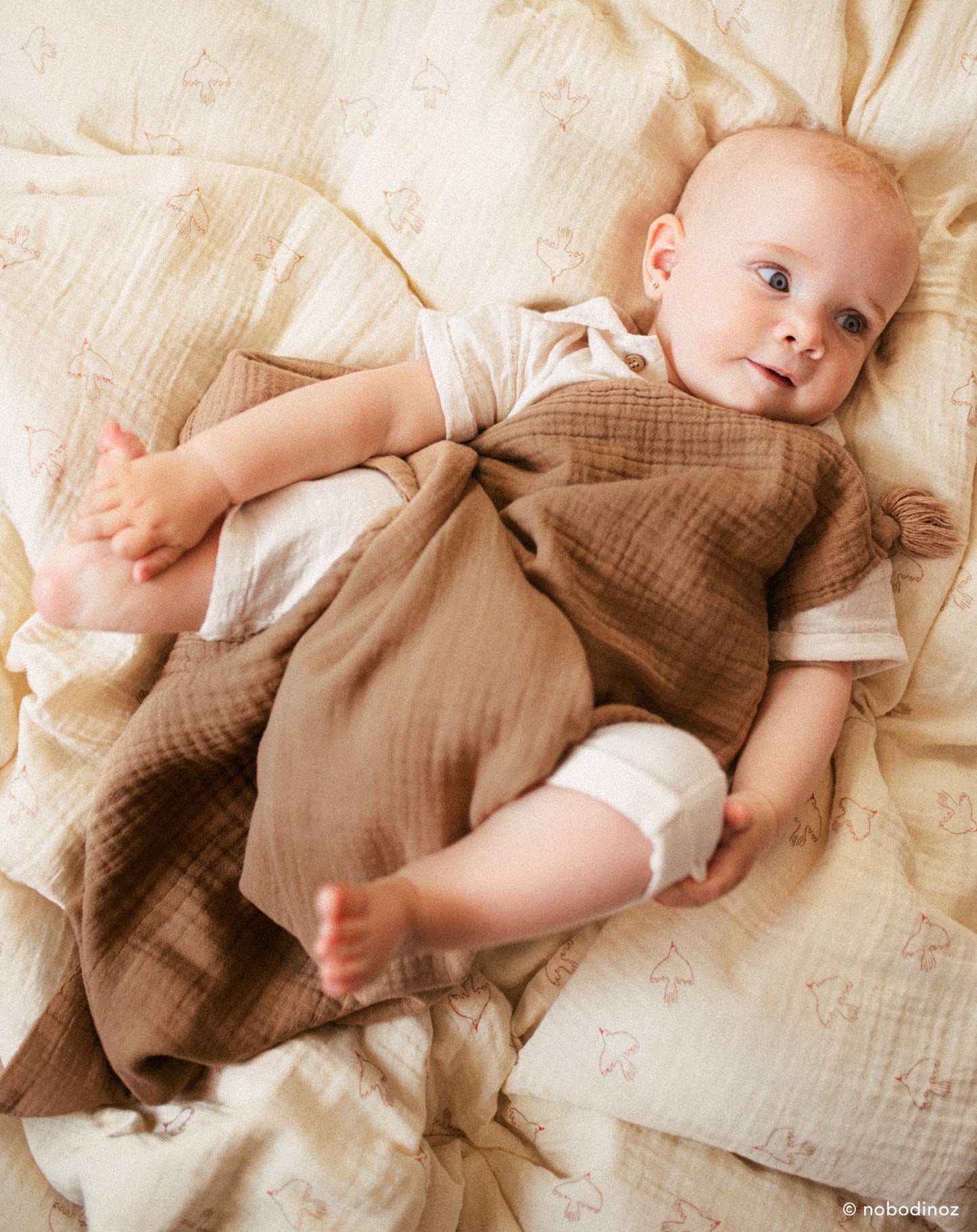 Juego de cama infantil Wabi-Sabi en gasa de algodón doble lavada