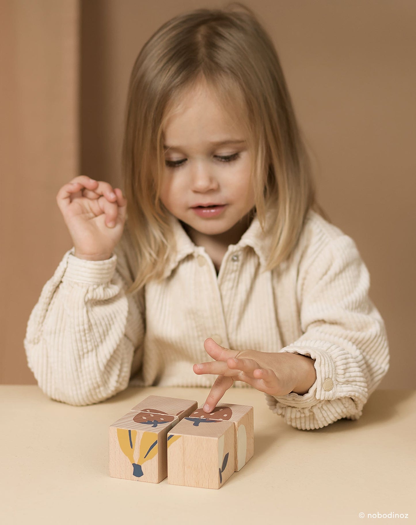 Fruits wooden cubes