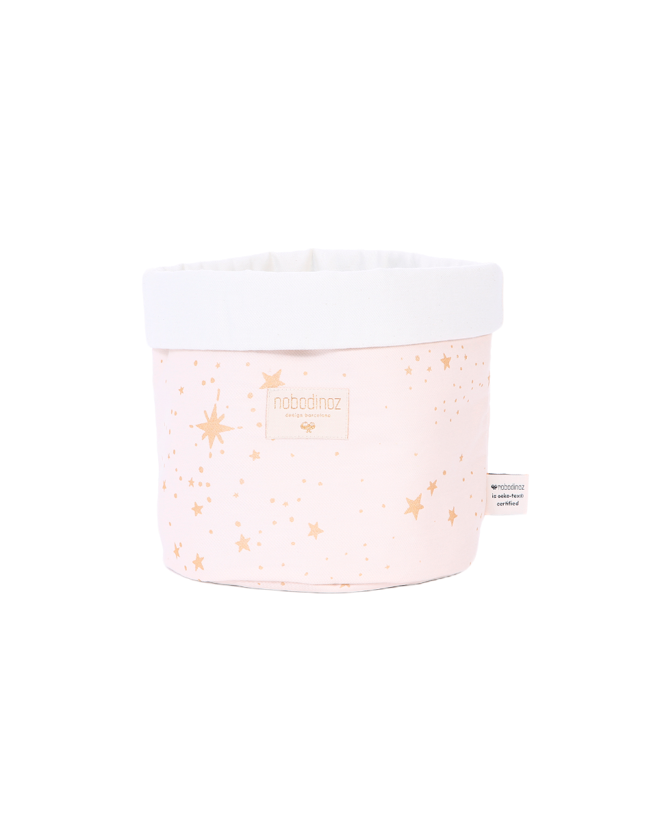 PANDA BASKET SMALL 19X15 Gold stella dream pink
