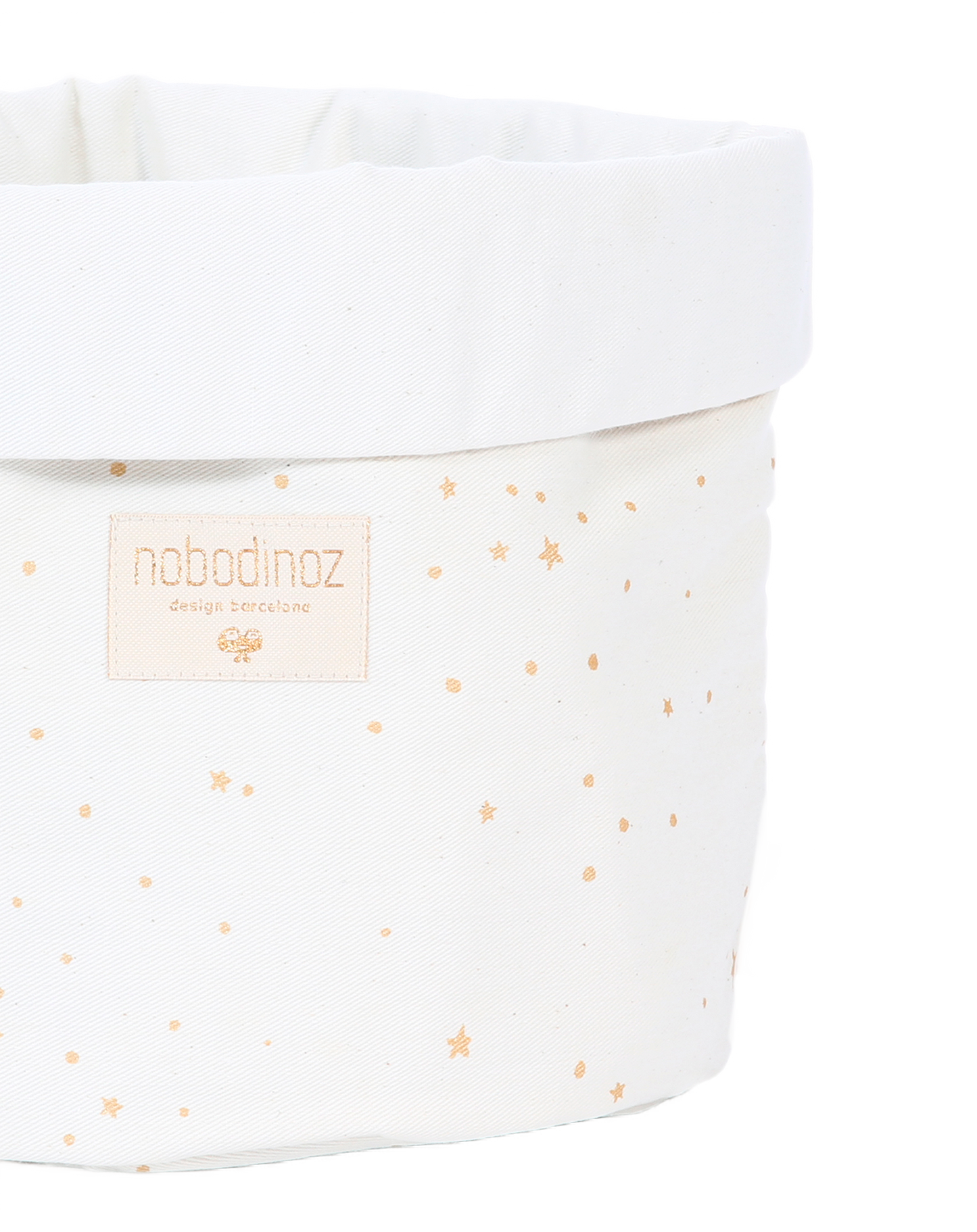 PANDA BASKET SMALL 19X15 Gold stella natural