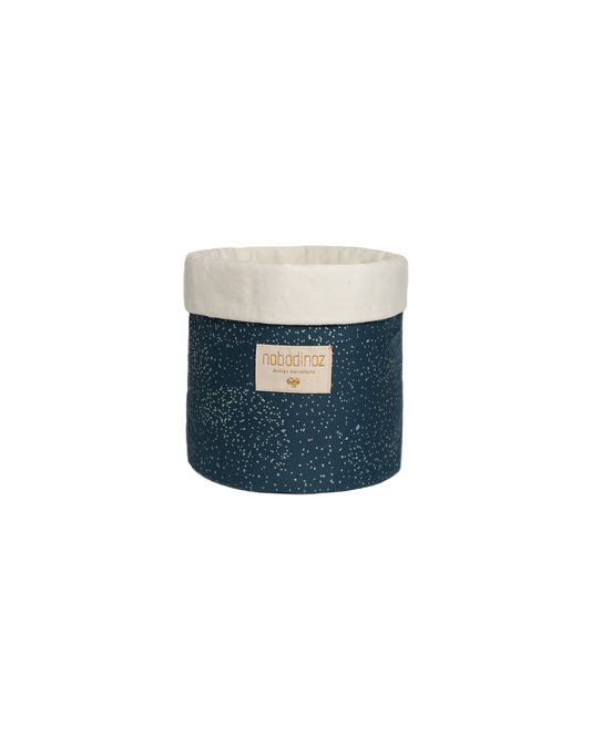 PANDA BASKET SMALL 19X15 Gold stella night blue