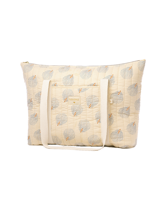 Paris maternity bag 34X50X12-BLUE GATSBY/ CREAM